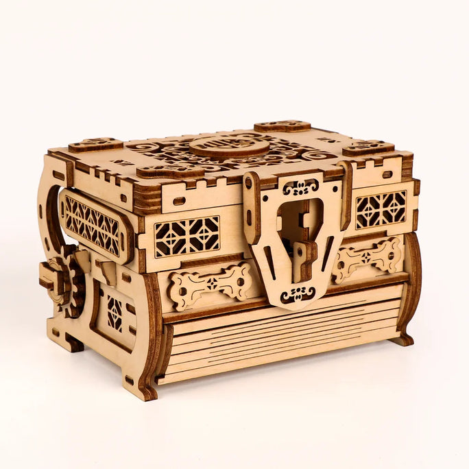 3D Wooden Jewelry Box Puzzle